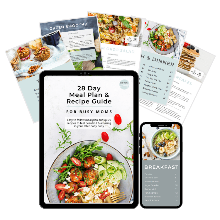 28 Day Meal Plan & Recipe Guide for Busy Moms